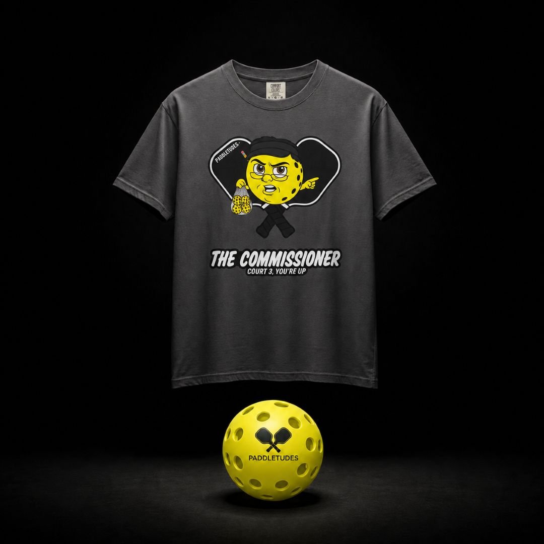 The Commissioner funny pickleball shirt Comfort Colors 1717 pickleball gift
