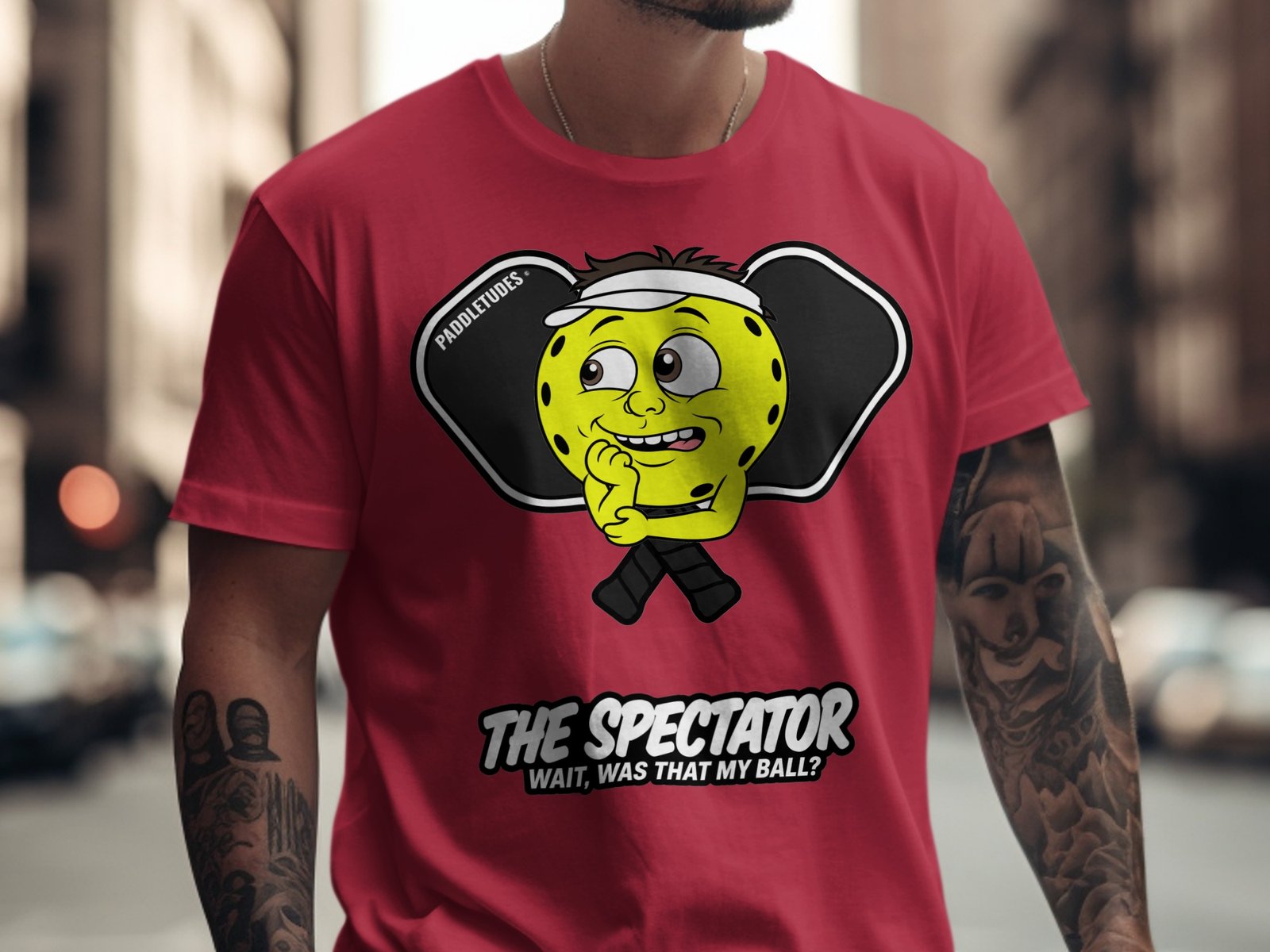 The Spectator – Pickleball Personality — Funny Pickleball Attitude Shirt on Comfort Colors 1717 — View 2