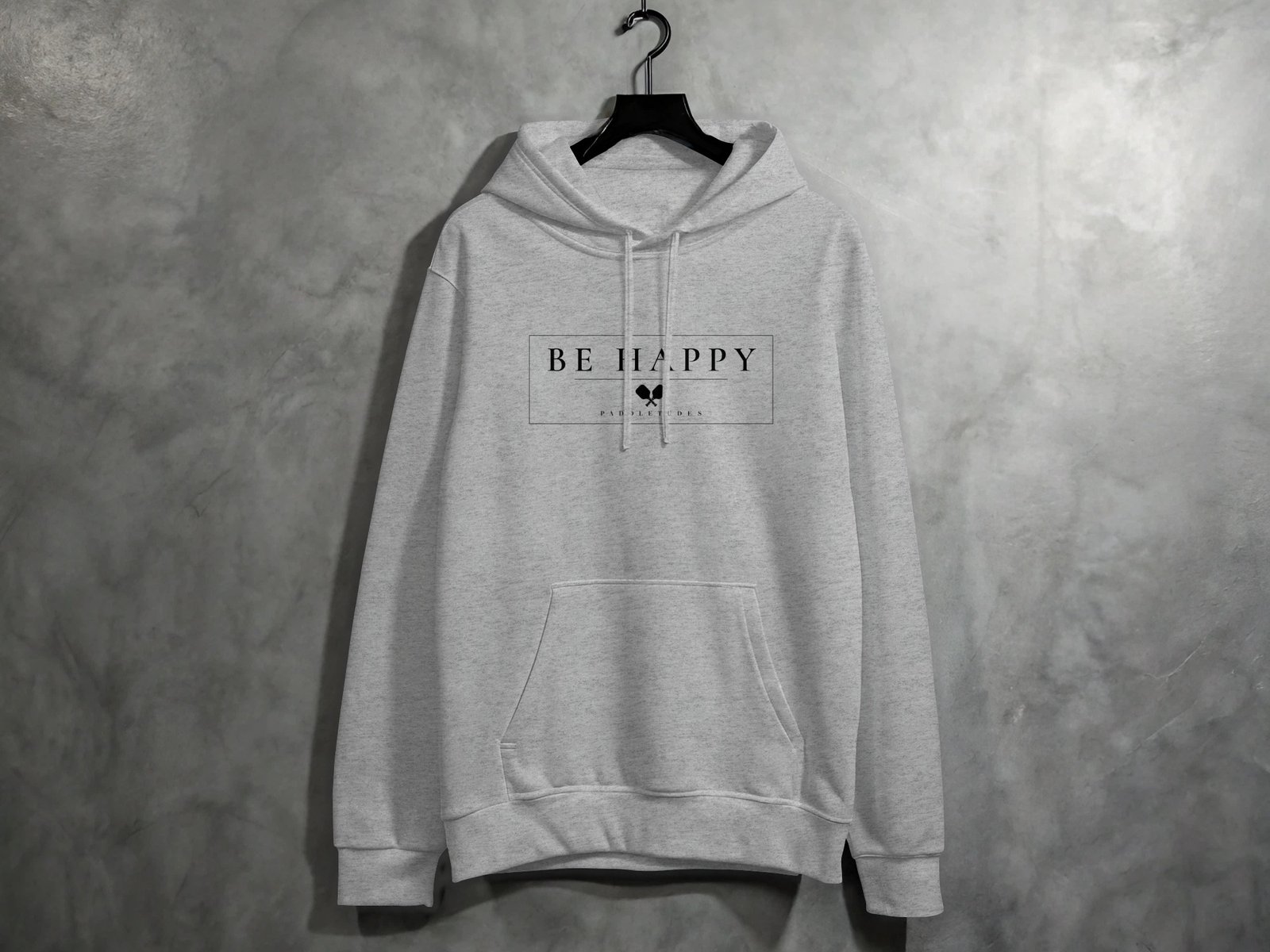 Be Happy Pickleball Hoodie — Pickleball Hoodie on Lane Seven LS14001 — View 7