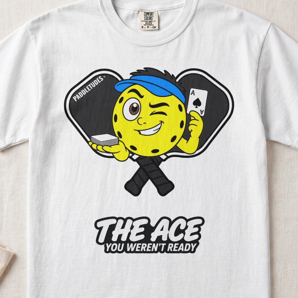 The Ace – Pickleball Personality — Funny Pickleball Attitude Shirt on Comfort Colors 1717