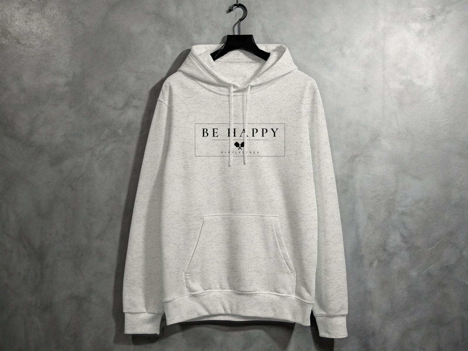 Be Happy Pickleball Hoodie — Pickleball Hoodie on Lane Seven LS14001 — View 4
