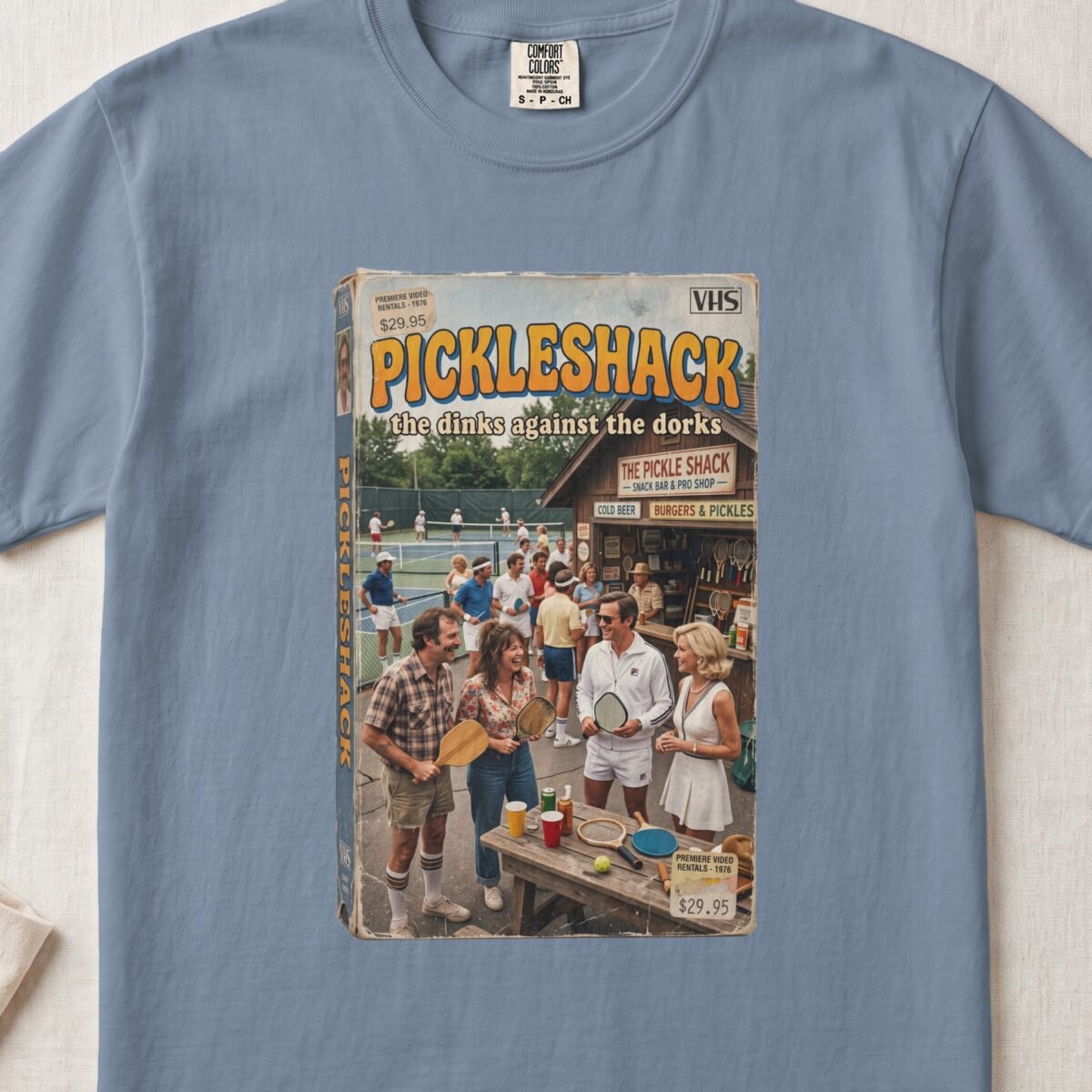 Pickle Shack — Retro Pickleball Shirt on Comfort Colors 1717