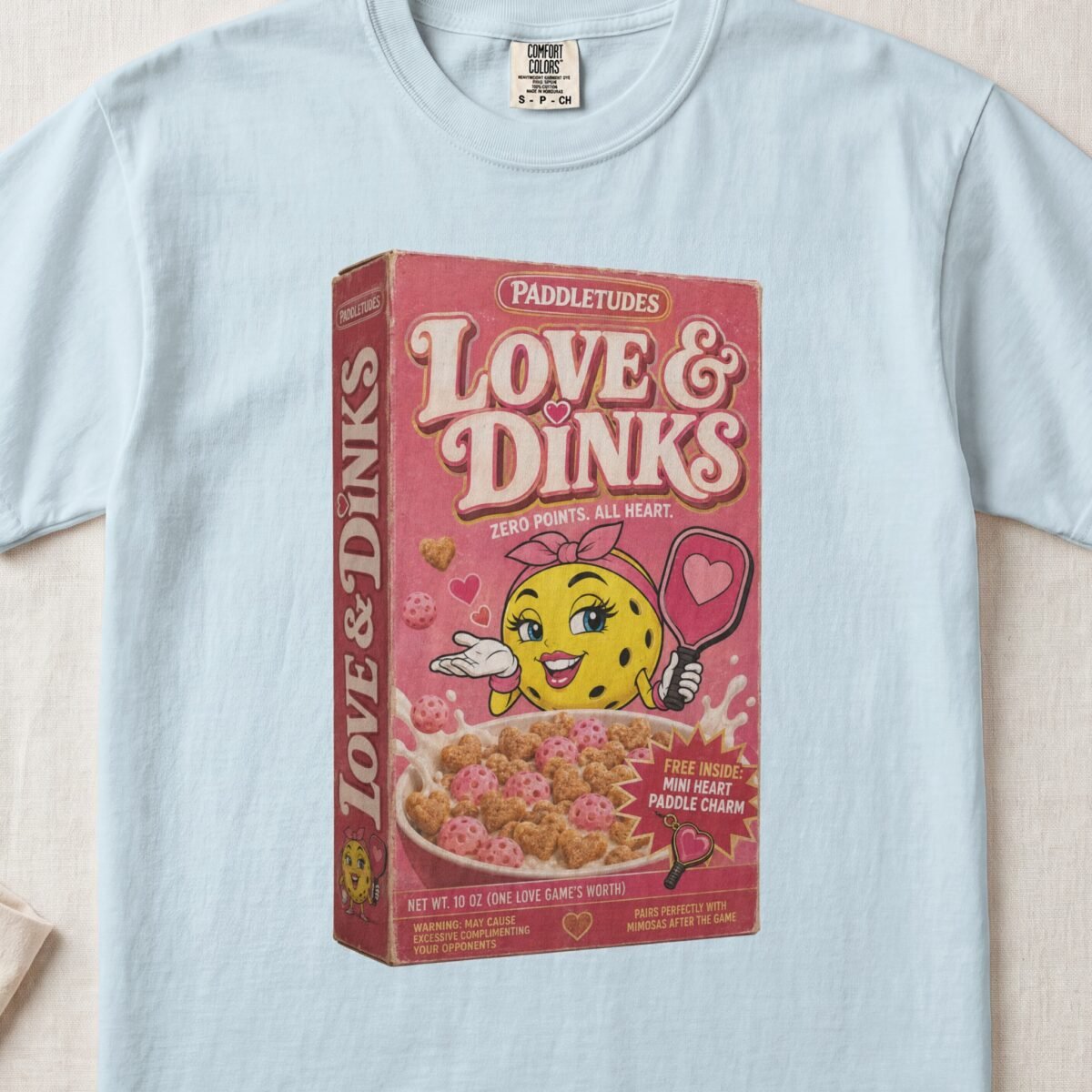Love & Dinks — Retro Pickleball Shirt on Comfort Colors 1717