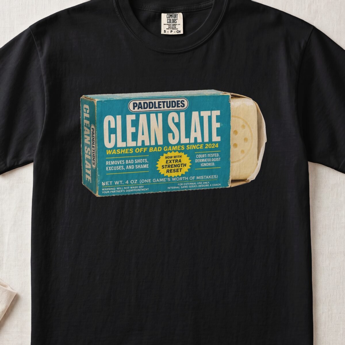 Clean Slate Soap — Retro Pickleball Shirt on Comfort Colors 1717