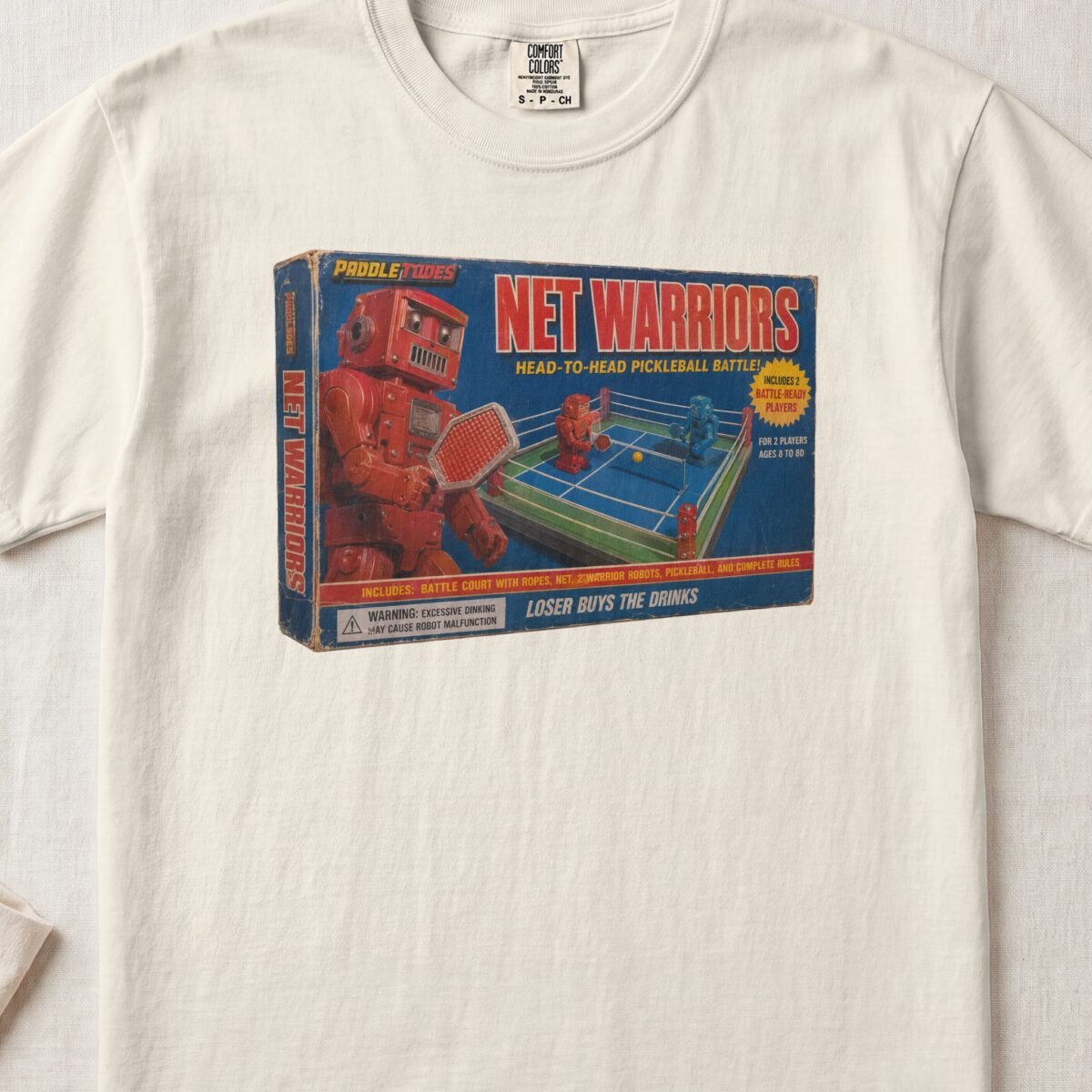 Net Warriors — Retro Pickleball Shirt on Comfort Colors 1717