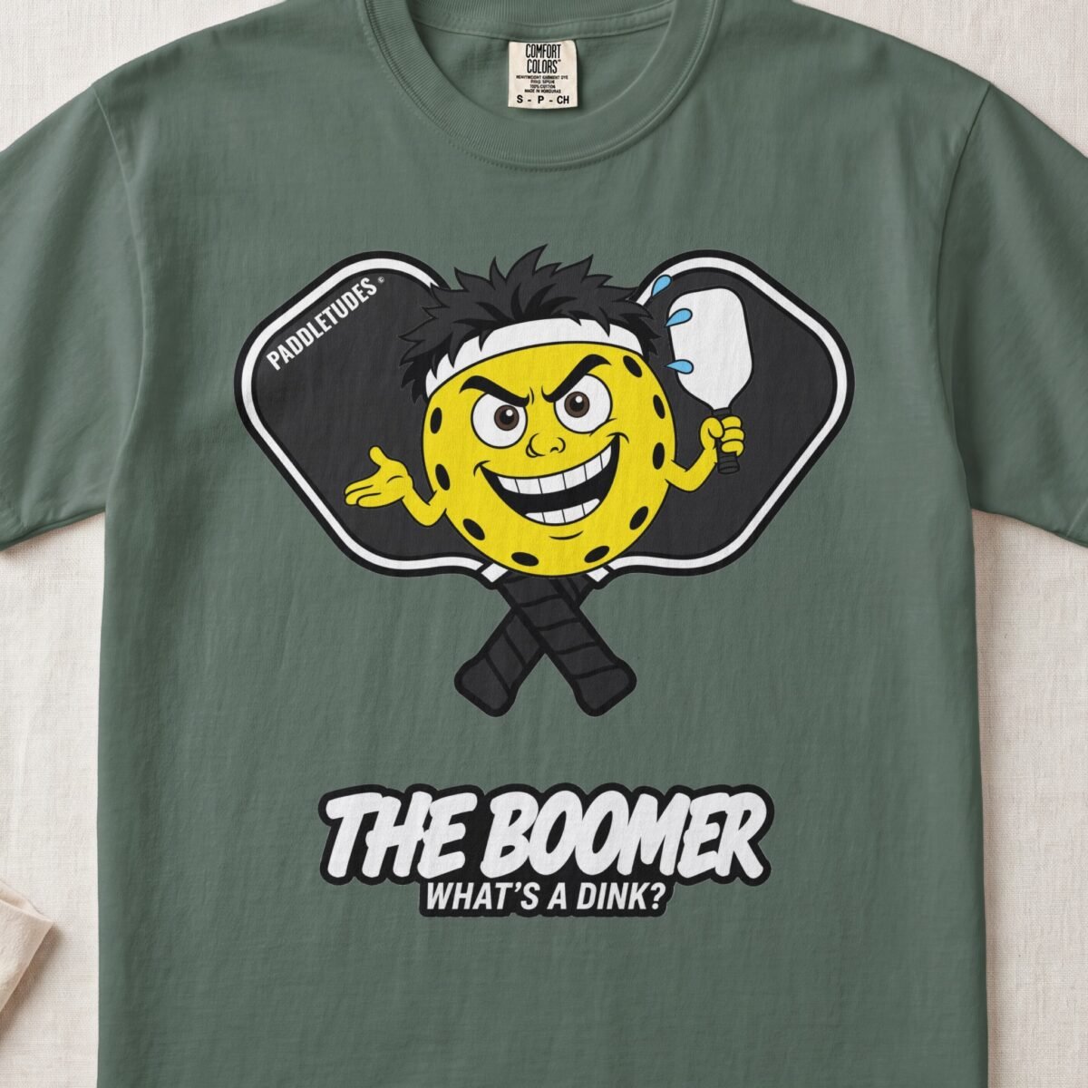 The Boomer – Pickleball Personality — Funny Pickleball Attitude Shirt on Comfort Colors 1717