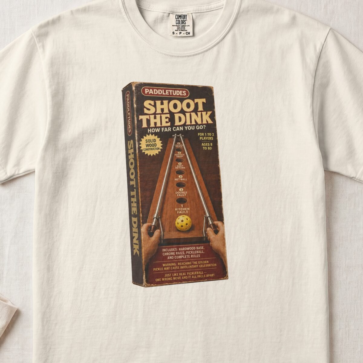 Shoot The Dink — Retro Pickleball Shirt on Comfort Colors 1717