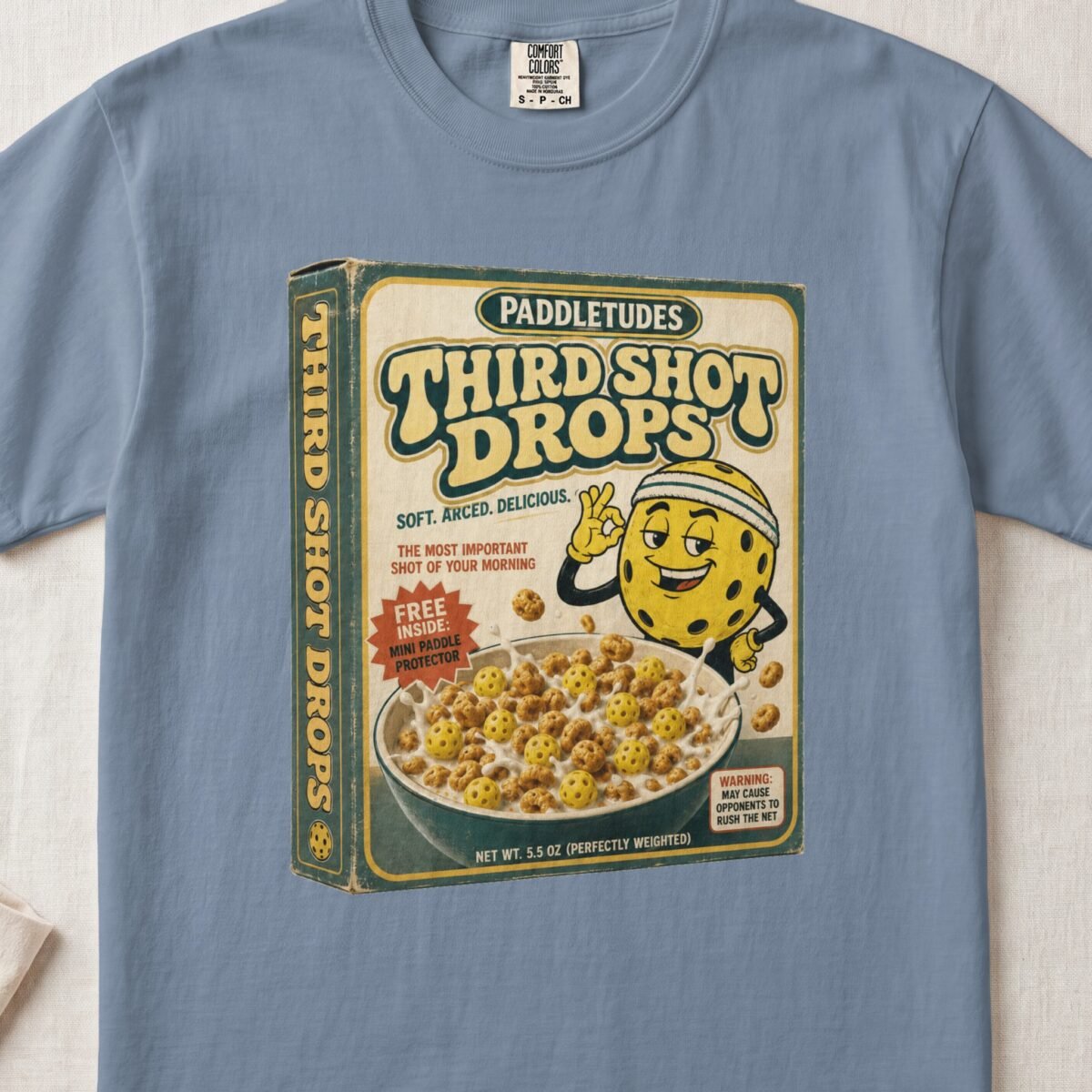 Third Shot Drops — Retro Pickleball Shirt on Comfort Colors 1717