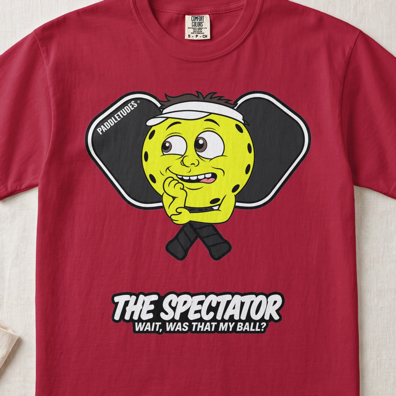 The Spectator – Pickleball Personality — Funny Pickleball Attitude Shirt on Comfort Colors 1717 — View 9