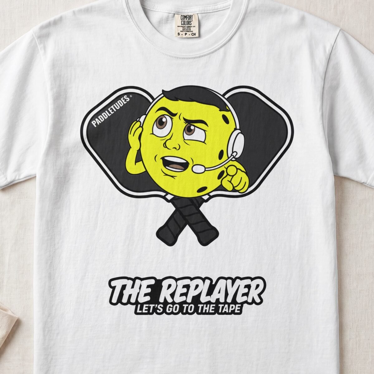 The Replayer – Pickleball Personality — Funny Pickleball Attitude Shirt on Comfort Colors 1717