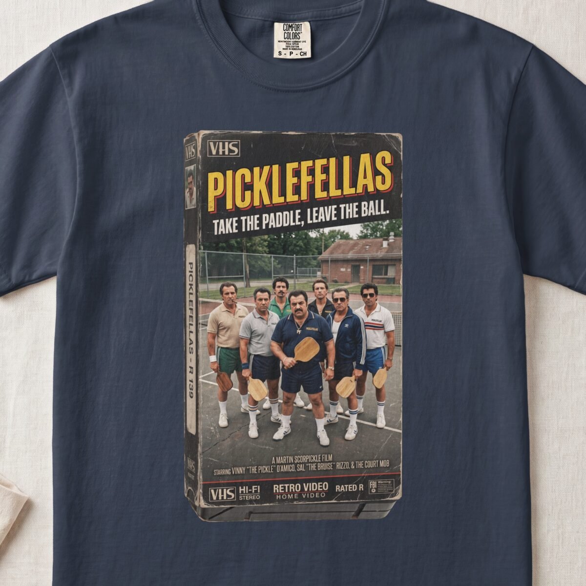 Picklefellas — Retro Pickleball Shirt on Comfort Colors 1717