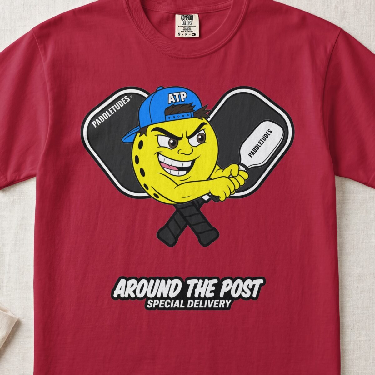 Around The Post – Pickleball Personality — Funny Pickleball Attitude Shirt on Comfort Colors 1717