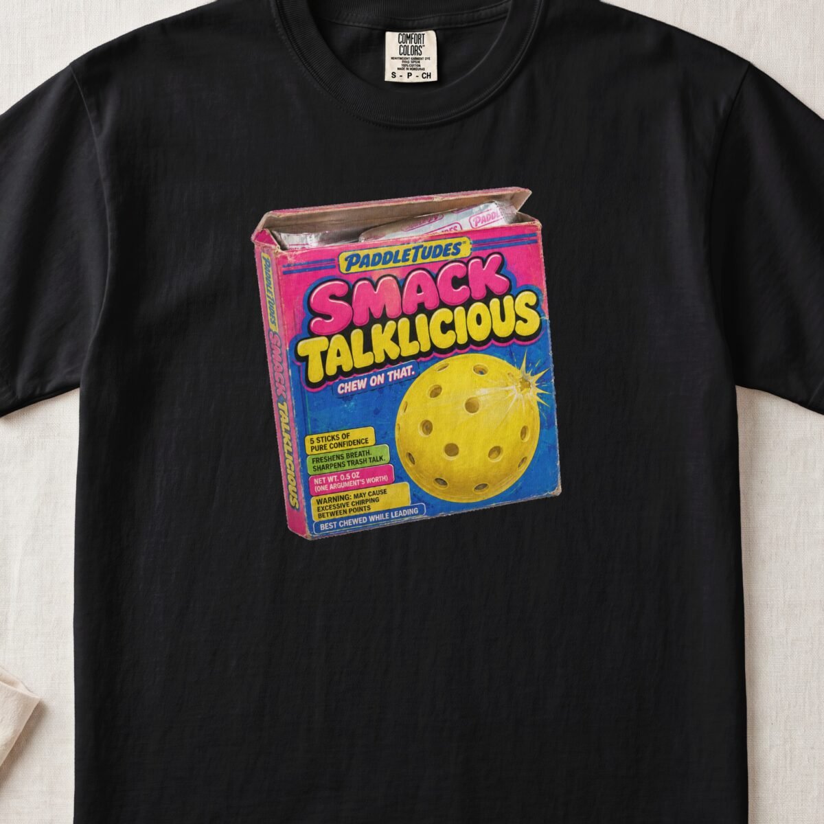 Smack Talklicious — Retro Pickleball Shirt on Comfort Colors 1717