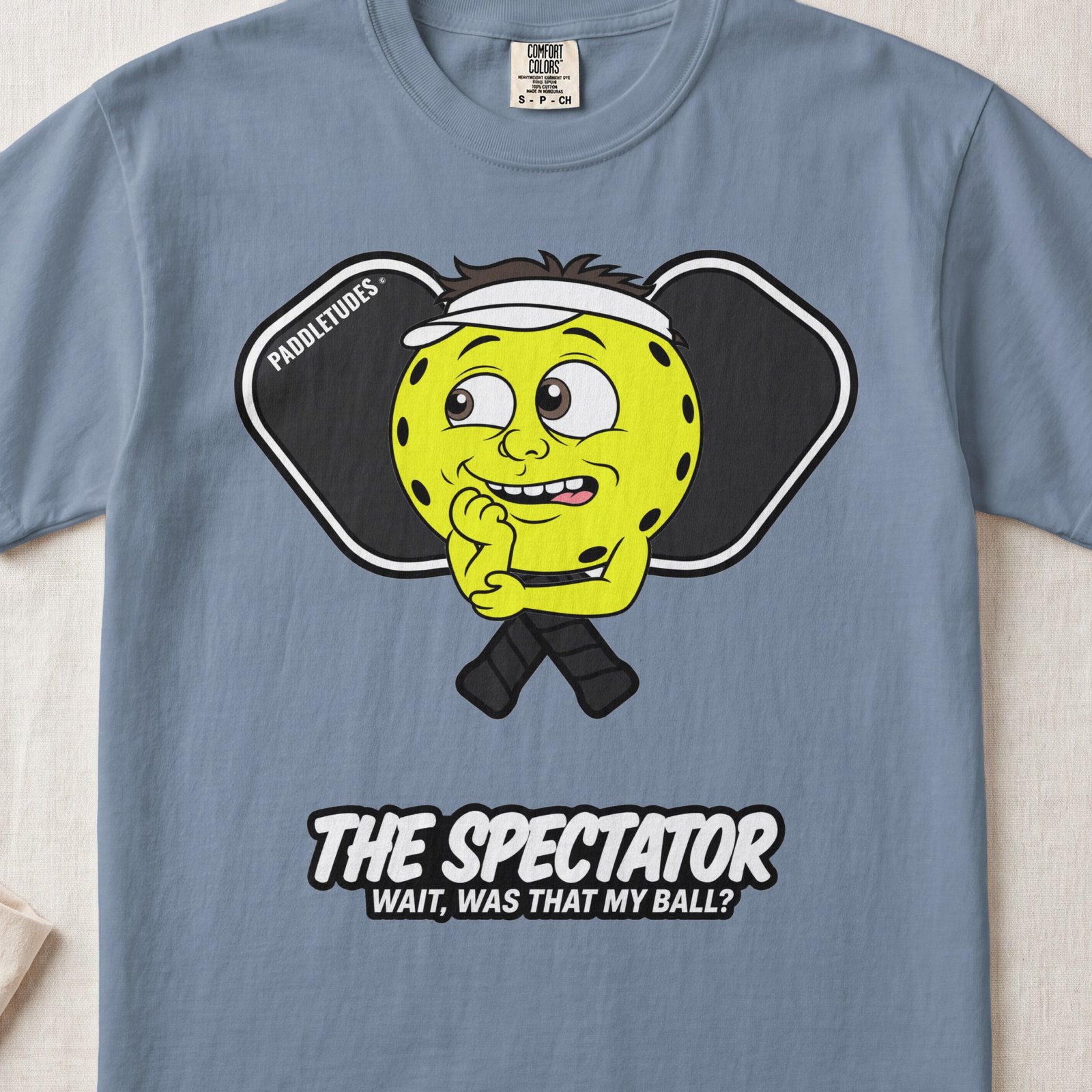 The Spectator – Pickleball Personality — Funny Pickleball Attitude Shirt on Comfort Colors 1717 — View 7