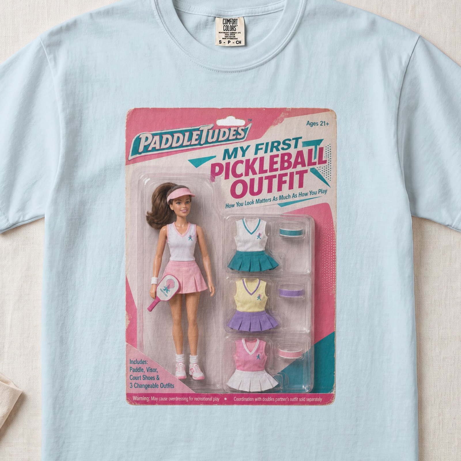 My First Pickleball Outfit — Retro Pickleball Shirt on Comfort Colors 1717 — View 8