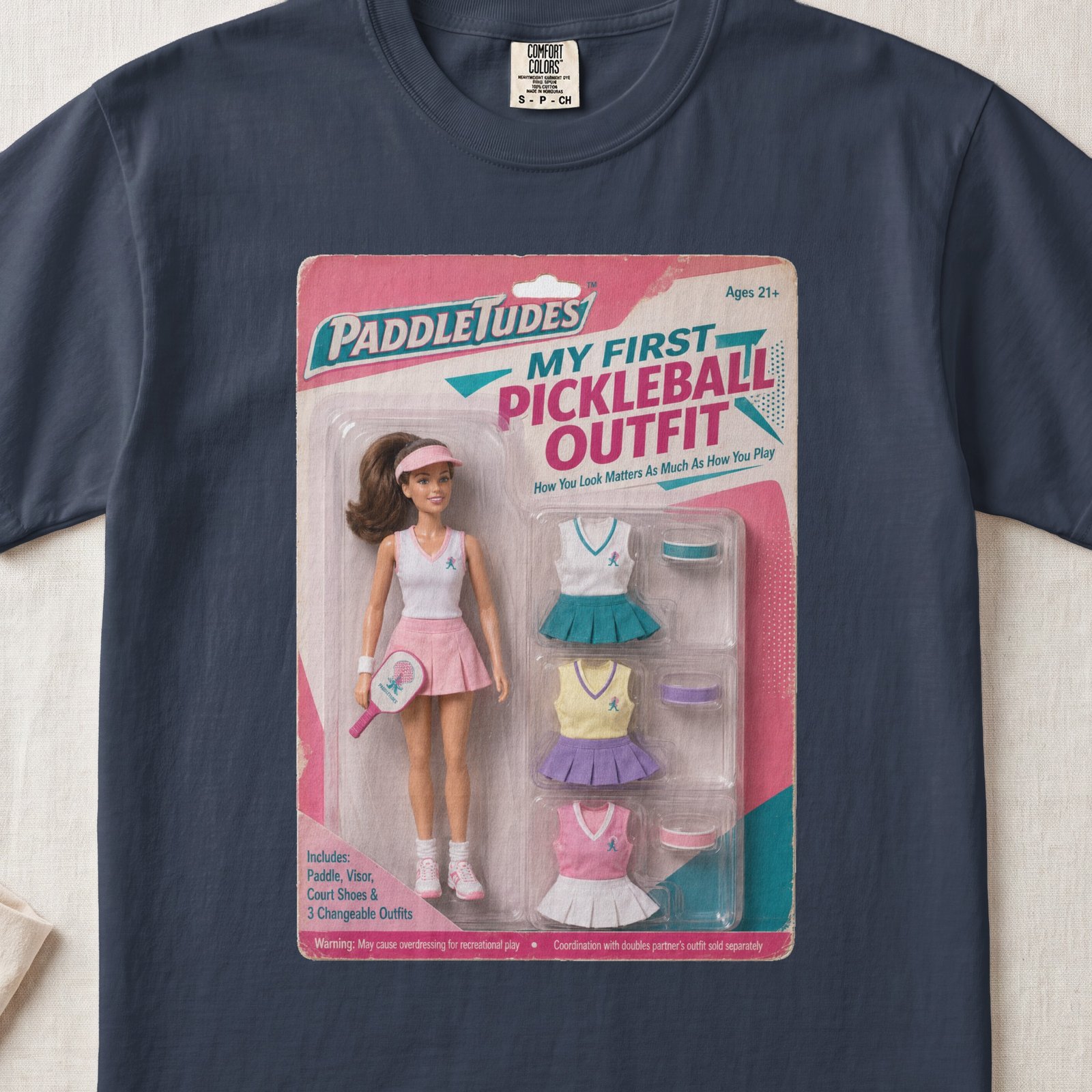 My First Pickleball Outfit — Retro Pickleball Shirt on Comfort Colors 1717 — View 6