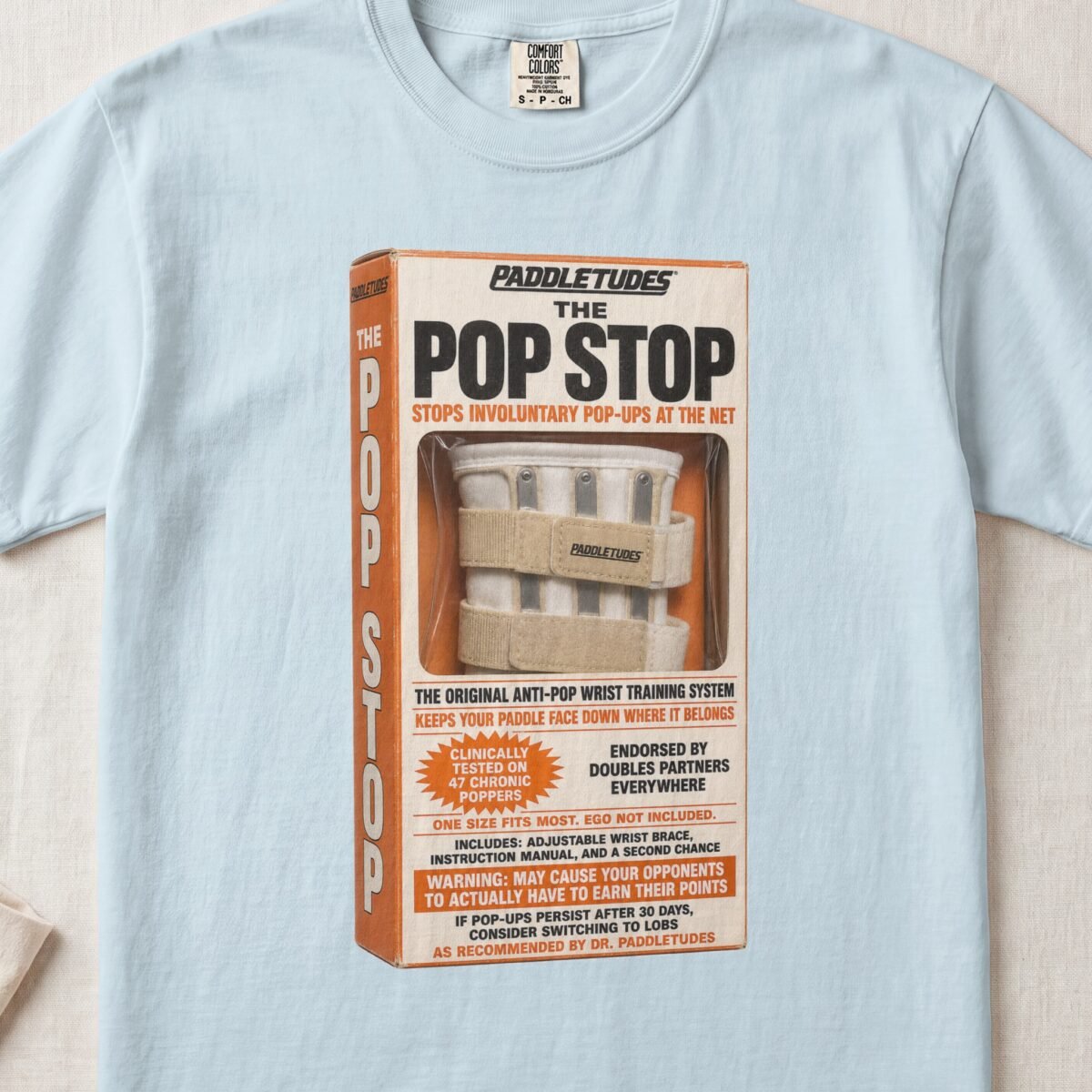 The Pop Stop — Retro Pickleball Shirt on Comfort Colors 1717