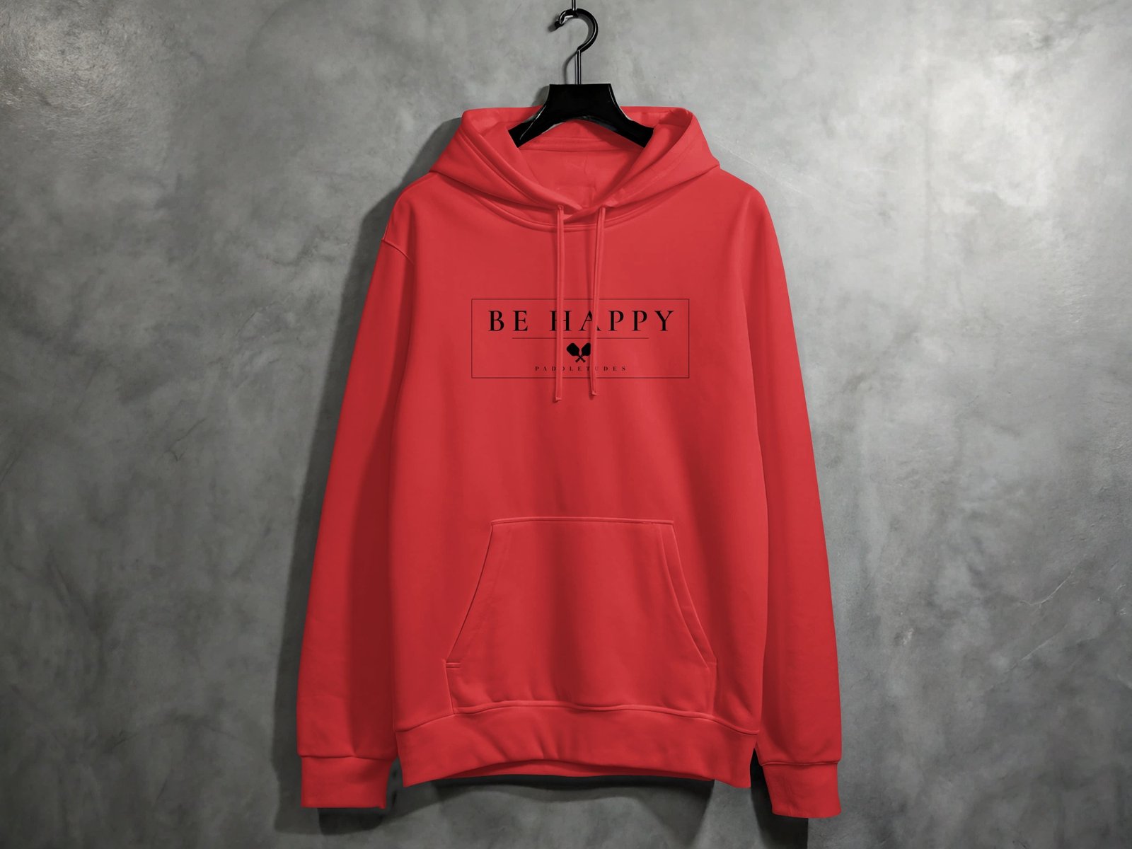 Be Happy Pickleball Hoodie — Pickleball Hoodie on Lane Seven LS14001 — View 8