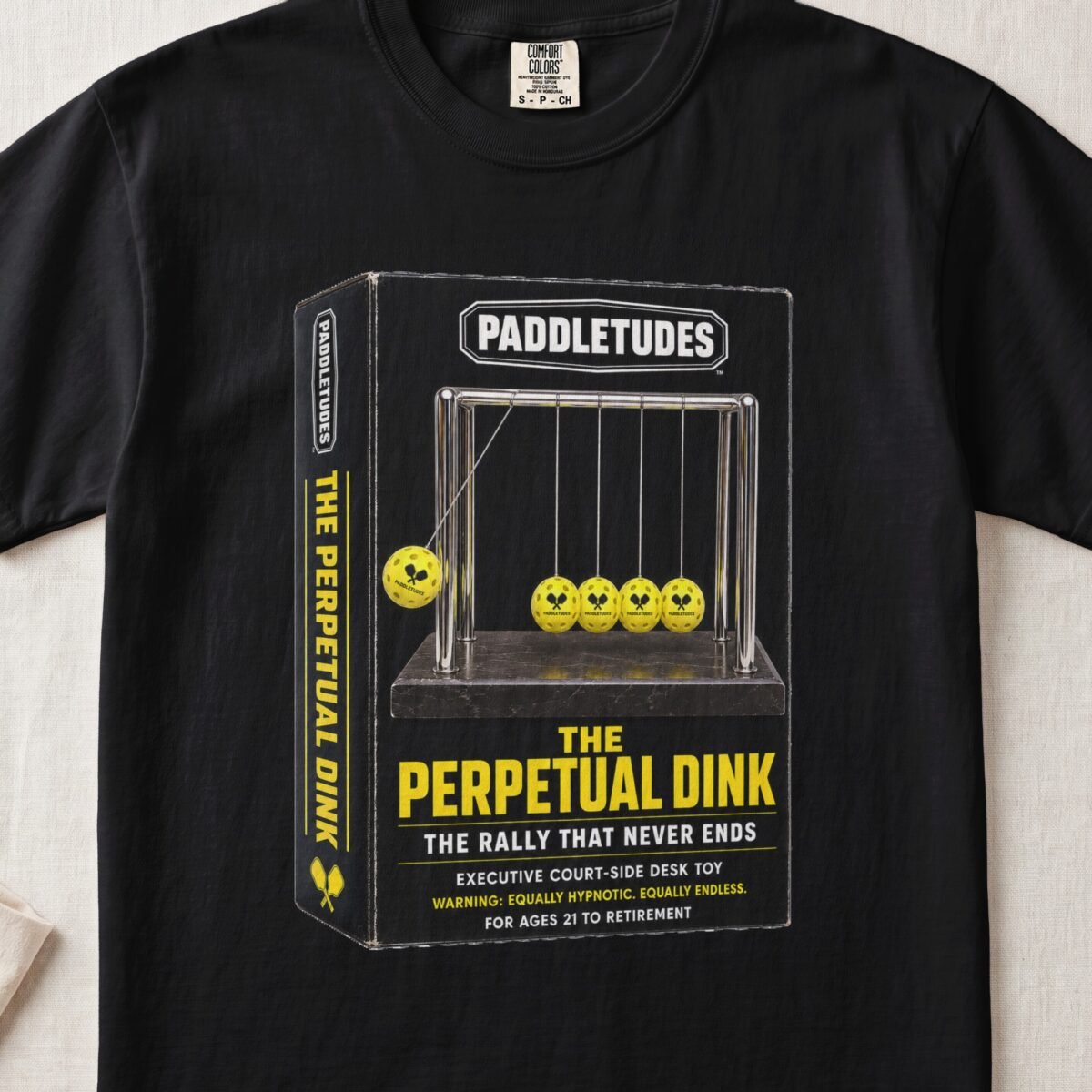 The Perpetual Dink — Retro Pickleball Shirt on Comfort Colors 1717