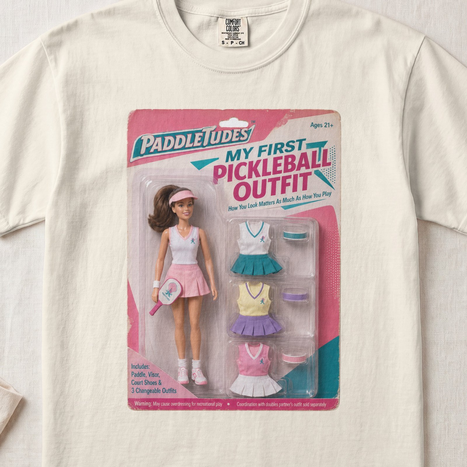 My First Pickleball Outfit — Retro Pickleball Shirt on Comfort Colors 1717 — View 9