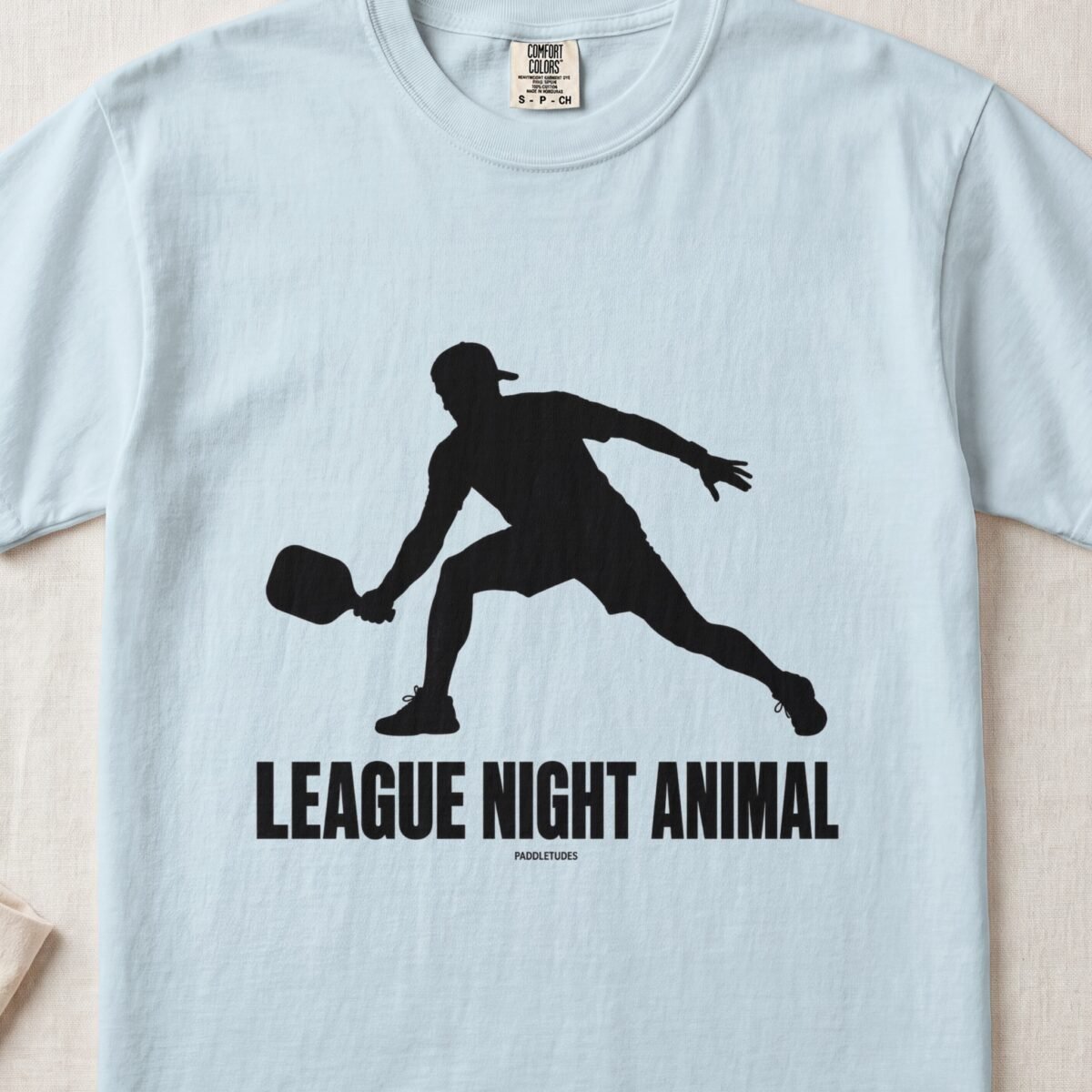 League Night Animal — Funny Pickleball Attitude Shirt on Comfort Colors 1717