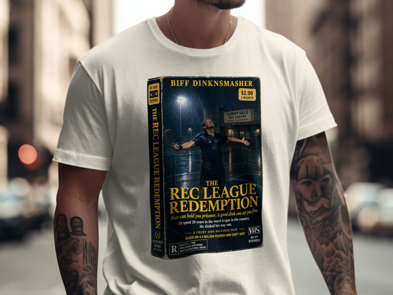 Rec League Redemption — Retro Pickleball Shirt on Comfort Colors 1717 — View 8