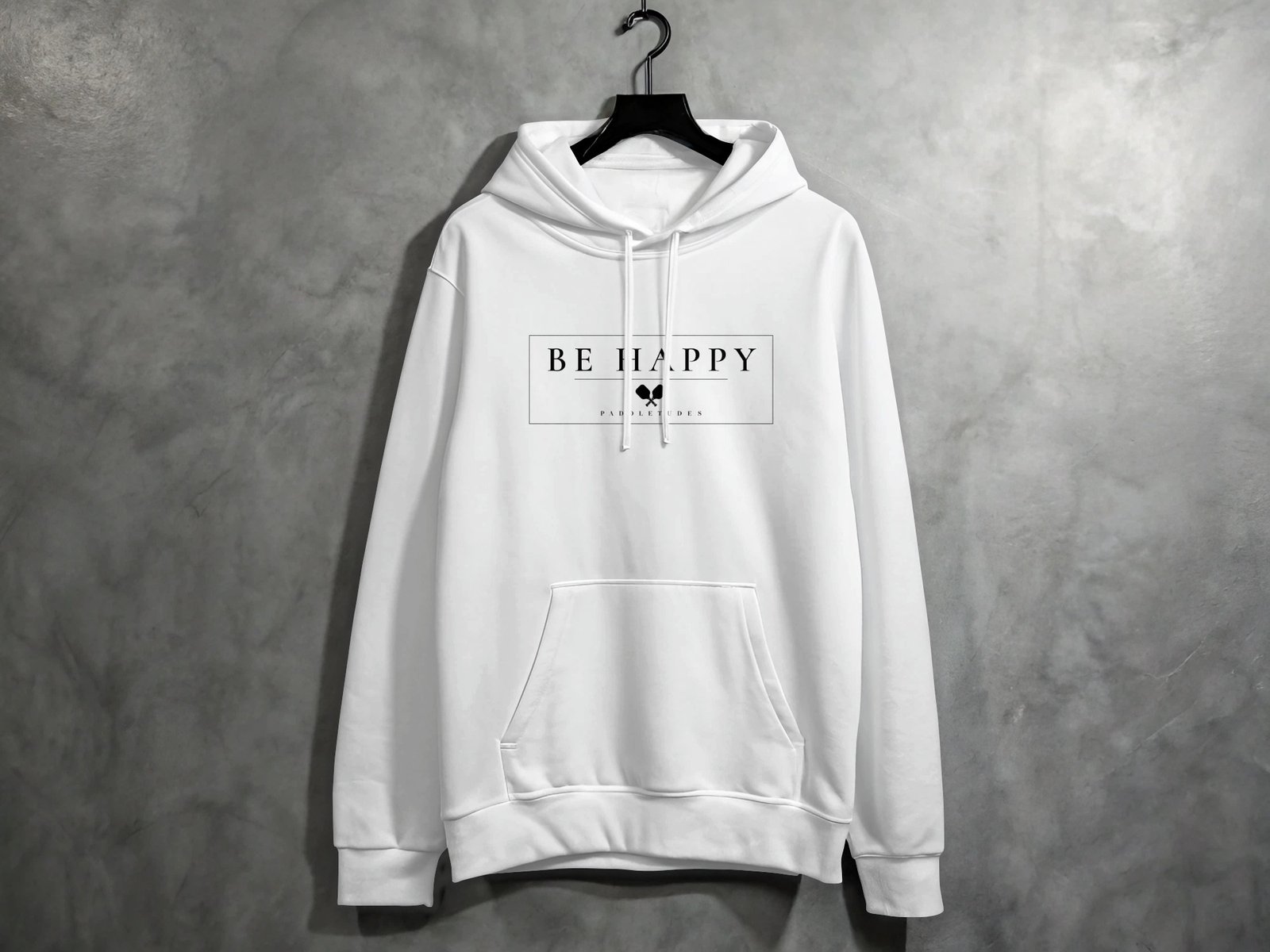 Be Happy Pickleball Hoodie — Pickleball Hoodie on Lane Seven LS14001