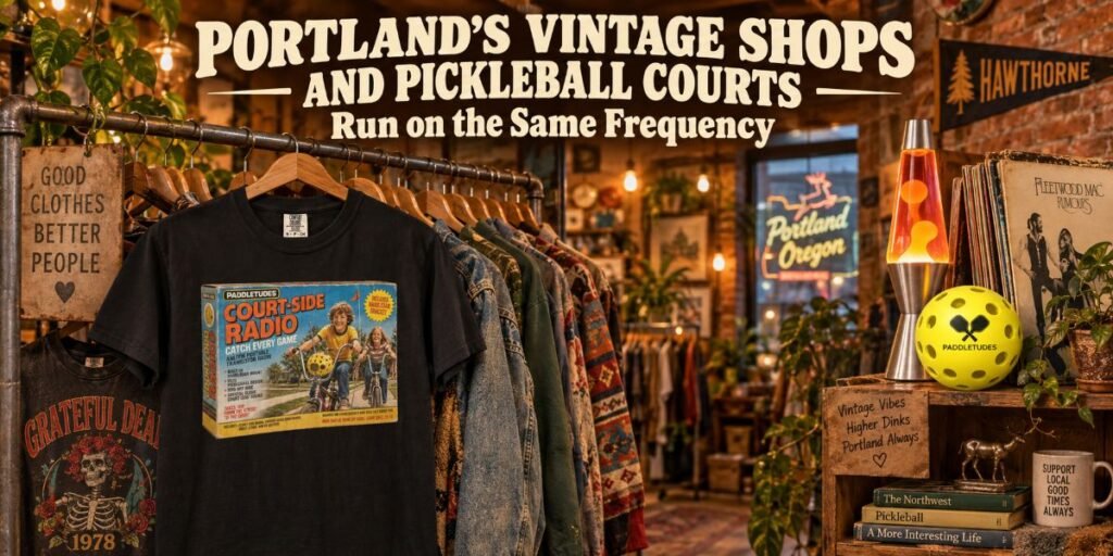 Portland’s Vintage Shops and Pickleball Courts Run on the Same Frequency