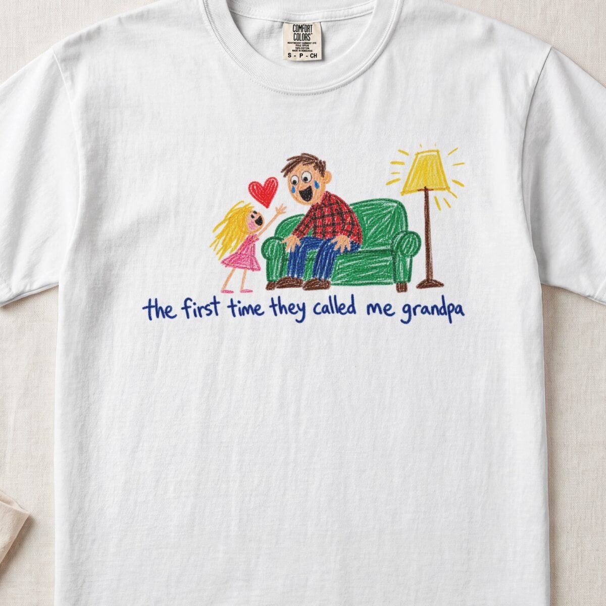 The First Time They Called Me Grandpa — Little Hands Tee on Comfort Colors 1717