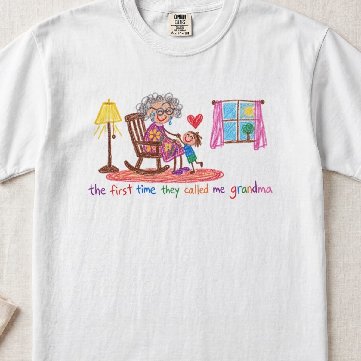 The First Time They Called Me Grandma — Little Hands Tee on Comfort Colors 1717
