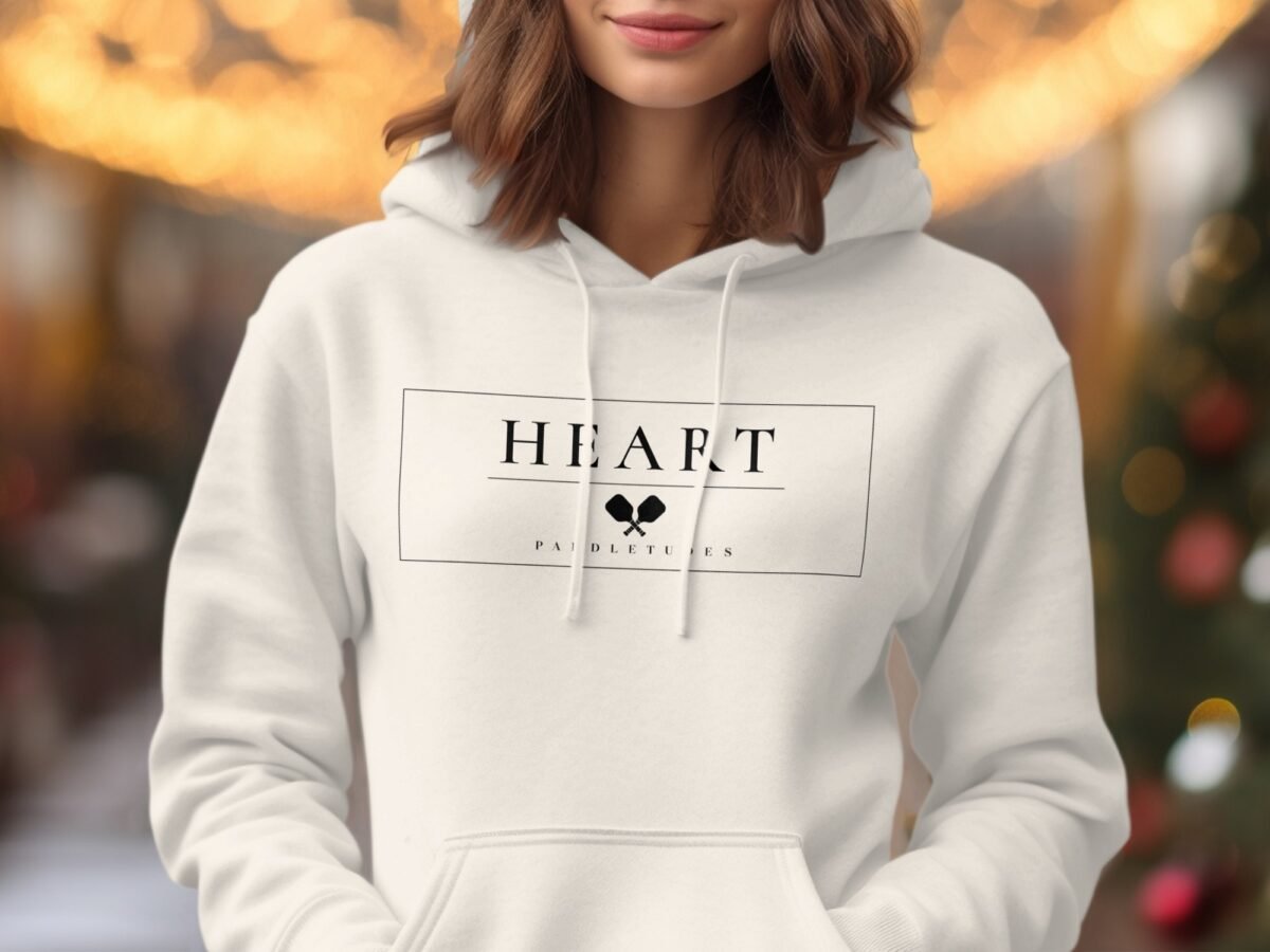 Heart Pickleball Hoodie — Pickleball Hoodie on Lane Seven LS14001